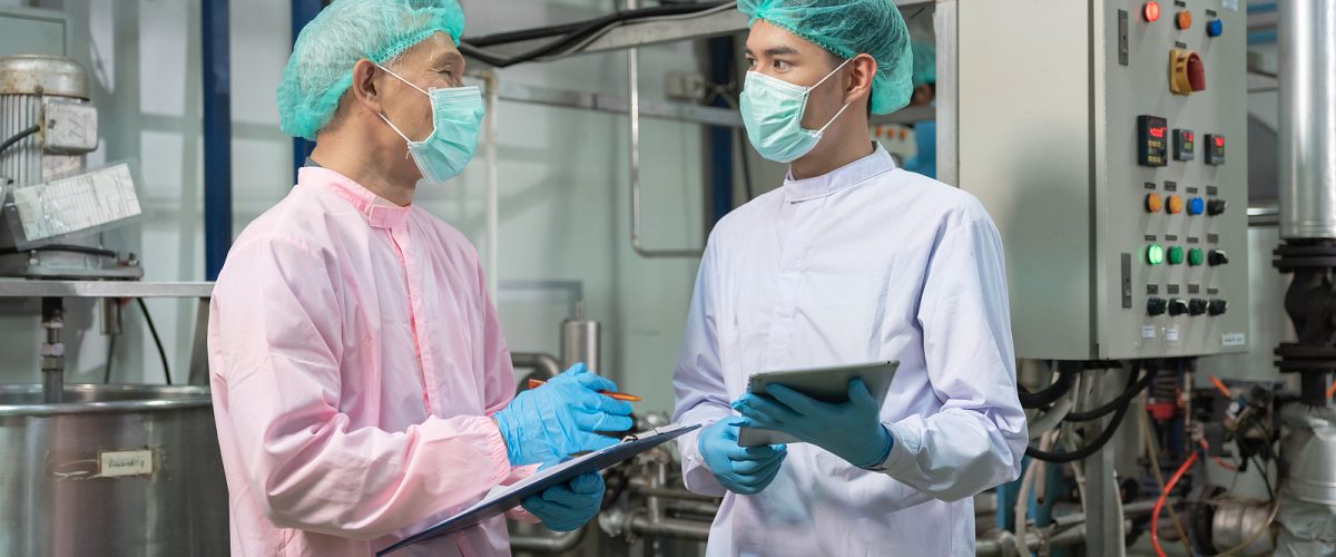 quality supervisor food or beverages technician inspection about quality control food or beverages before send product to the customer. Production leader recheck ingredient and productivity.